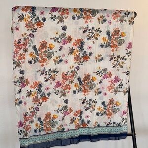 New York & Company Floral Scarf - Multicolor